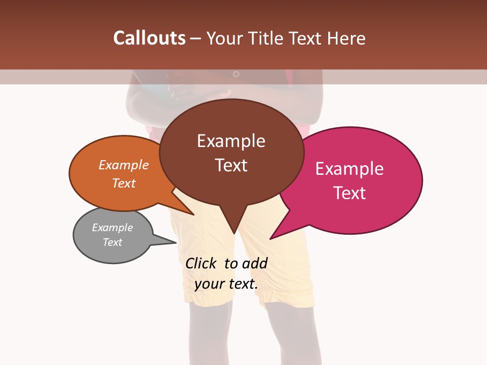 Female Colorful Black PowerPoint Template