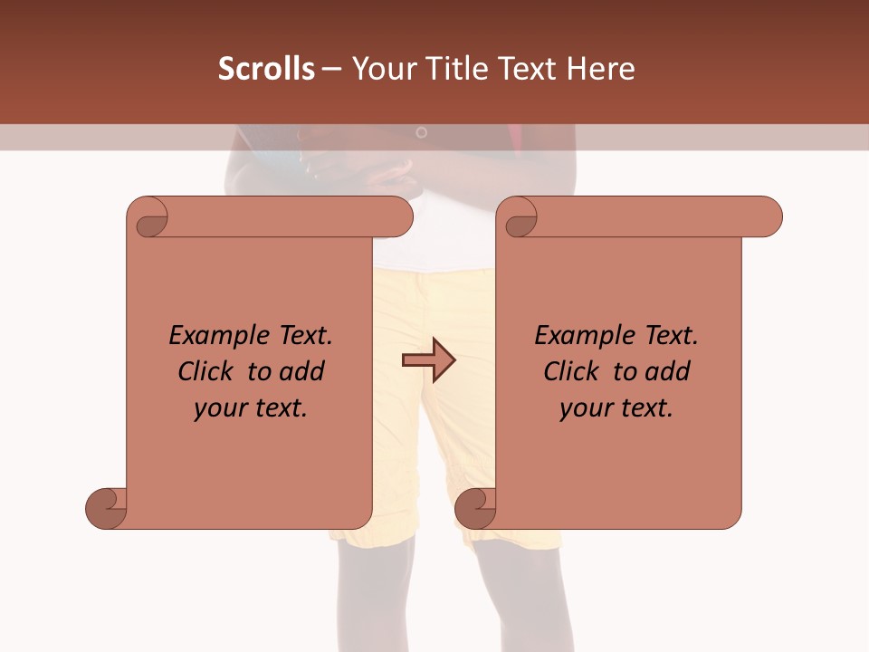 Female Colorful Black PowerPoint Template