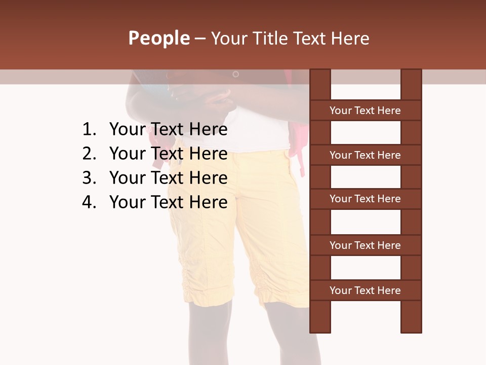 Female Colorful Black PowerPoint Template