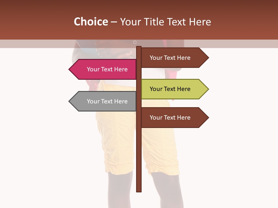 Female Colorful Black PowerPoint Template