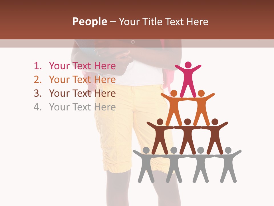 Female Colorful Black PowerPoint Template