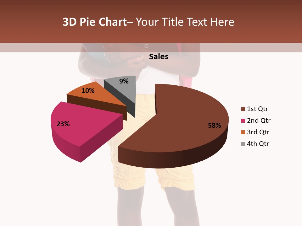 Female Colorful Black PowerPoint Template