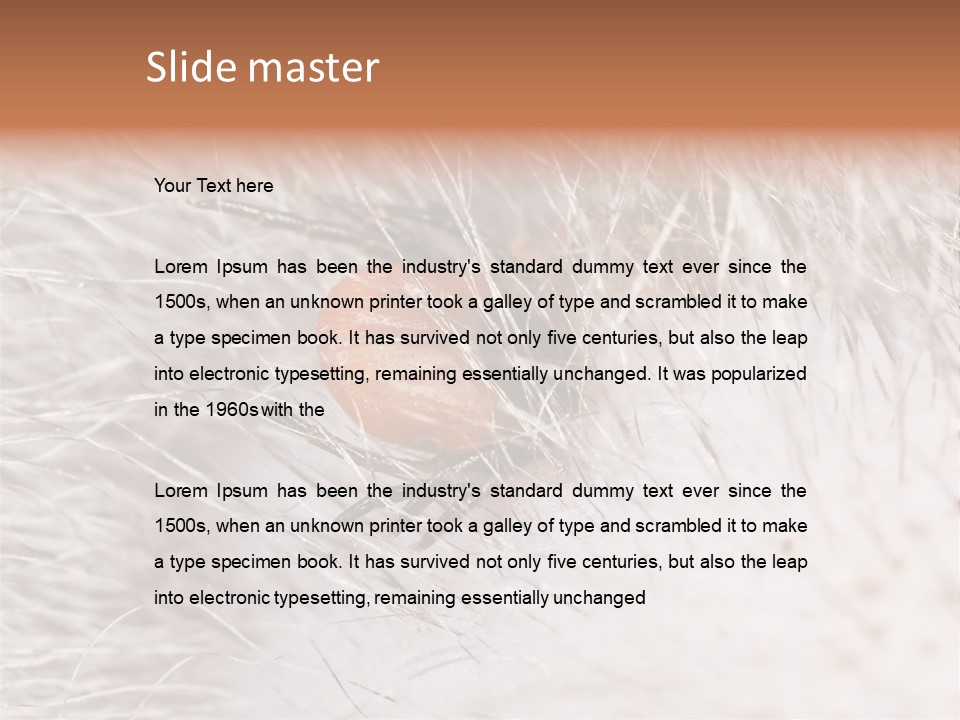 Hair Disease Carrier Brown PowerPoint Template