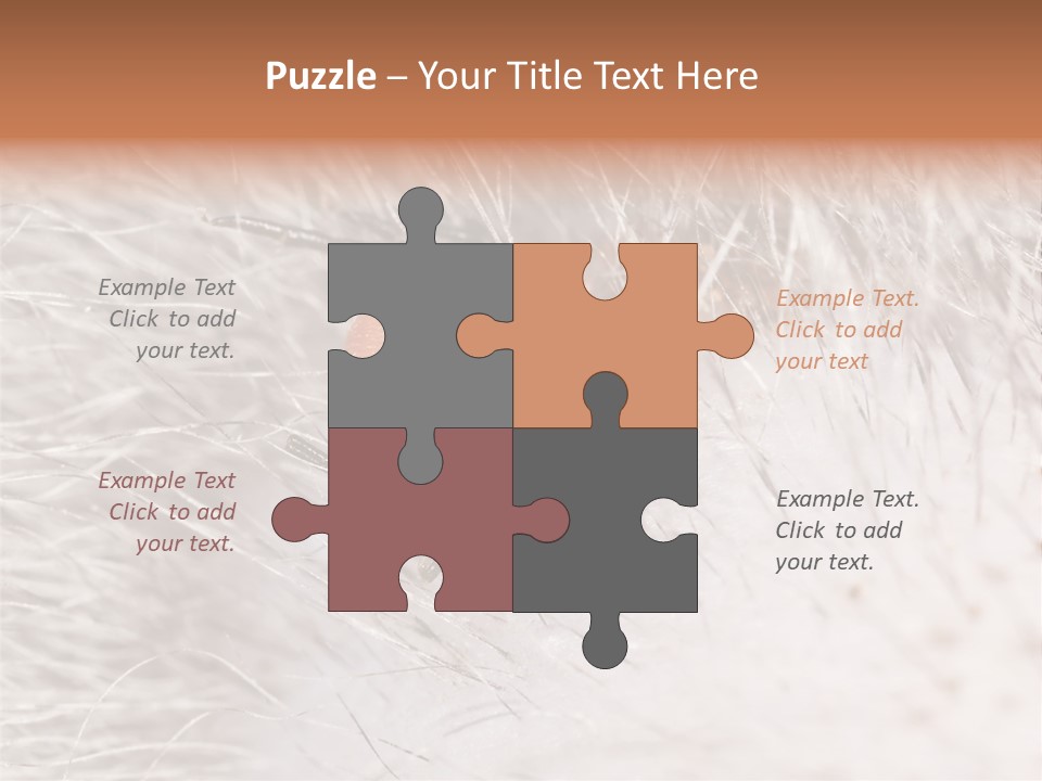 Hair Disease Carrier Brown PowerPoint Template