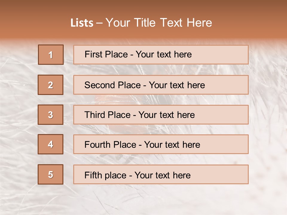 Hair Disease Carrier Brown PowerPoint Template