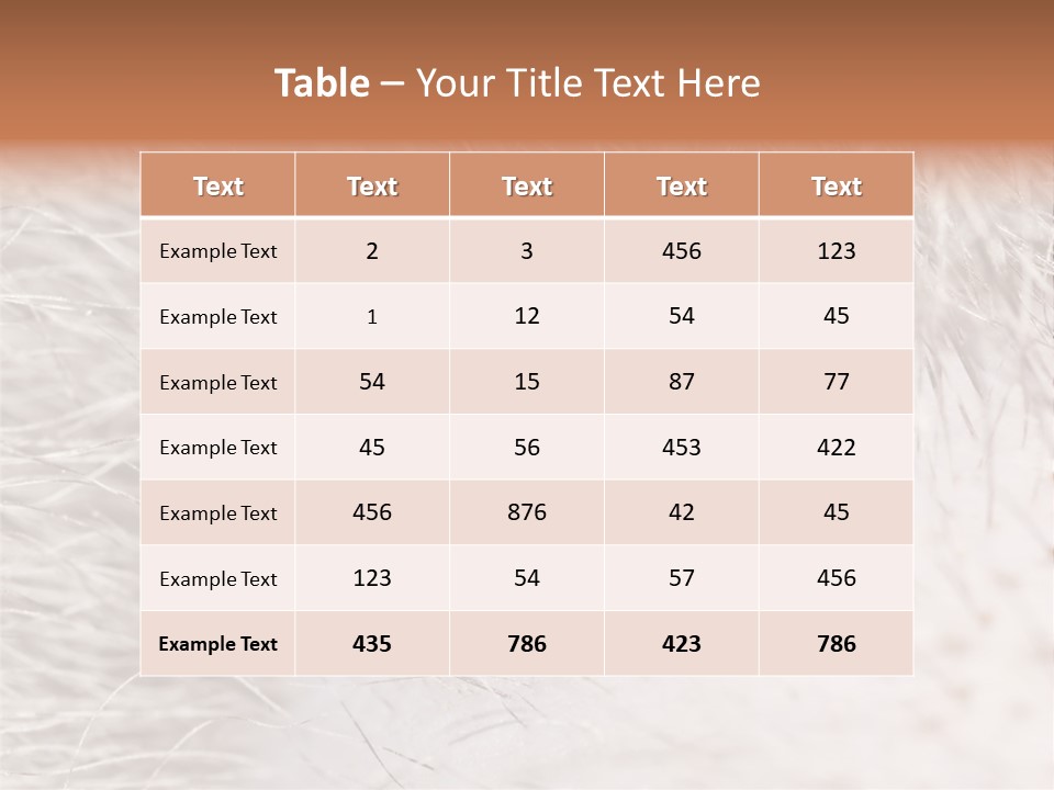 Hair Disease Carrier Brown PowerPoint Template