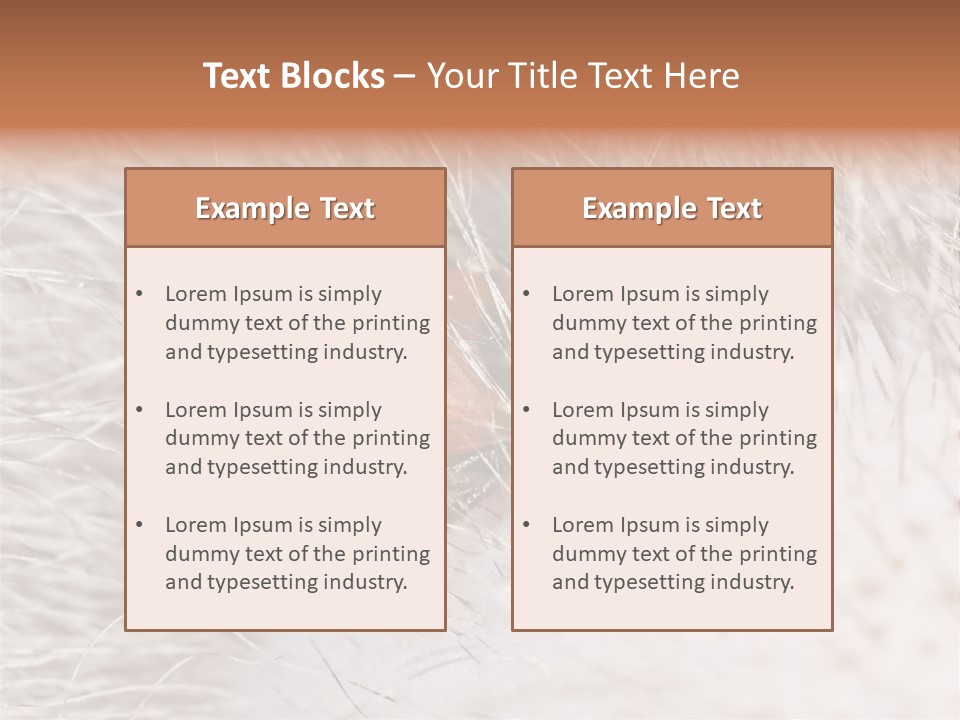 Hair Disease Carrier Brown PowerPoint Template