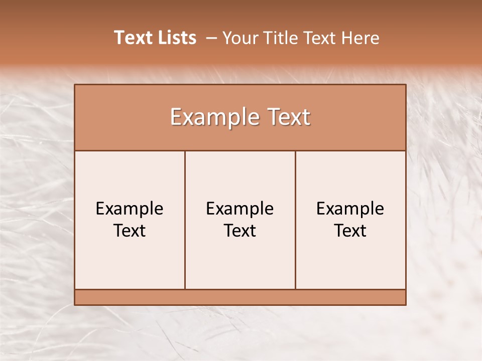 Hair Disease Carrier Brown PowerPoint Template