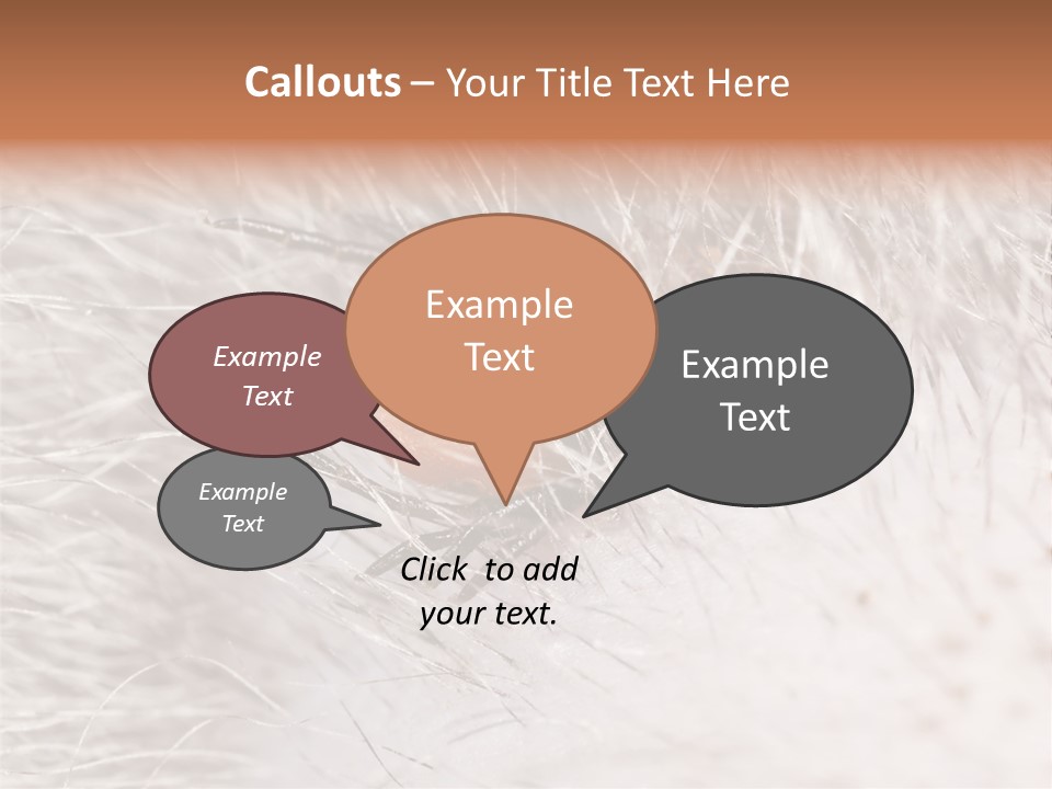 Hair Disease Carrier Brown PowerPoint Template