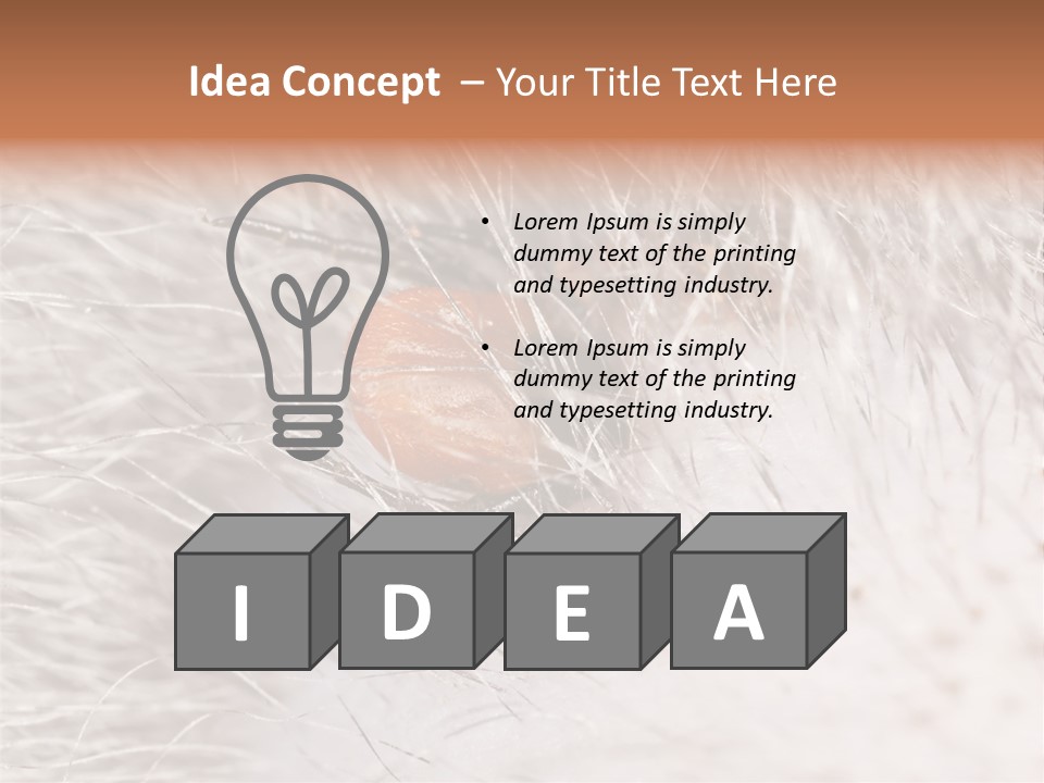 Hair Disease Carrier Brown PowerPoint Template