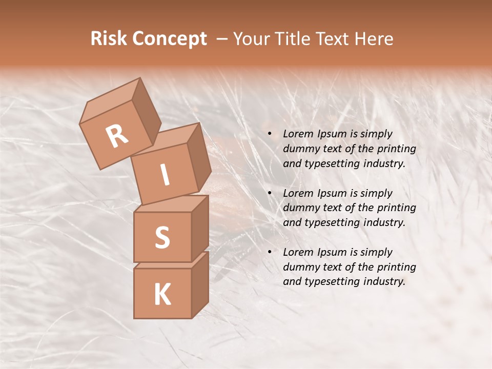 Hair Disease Carrier Brown PowerPoint Template