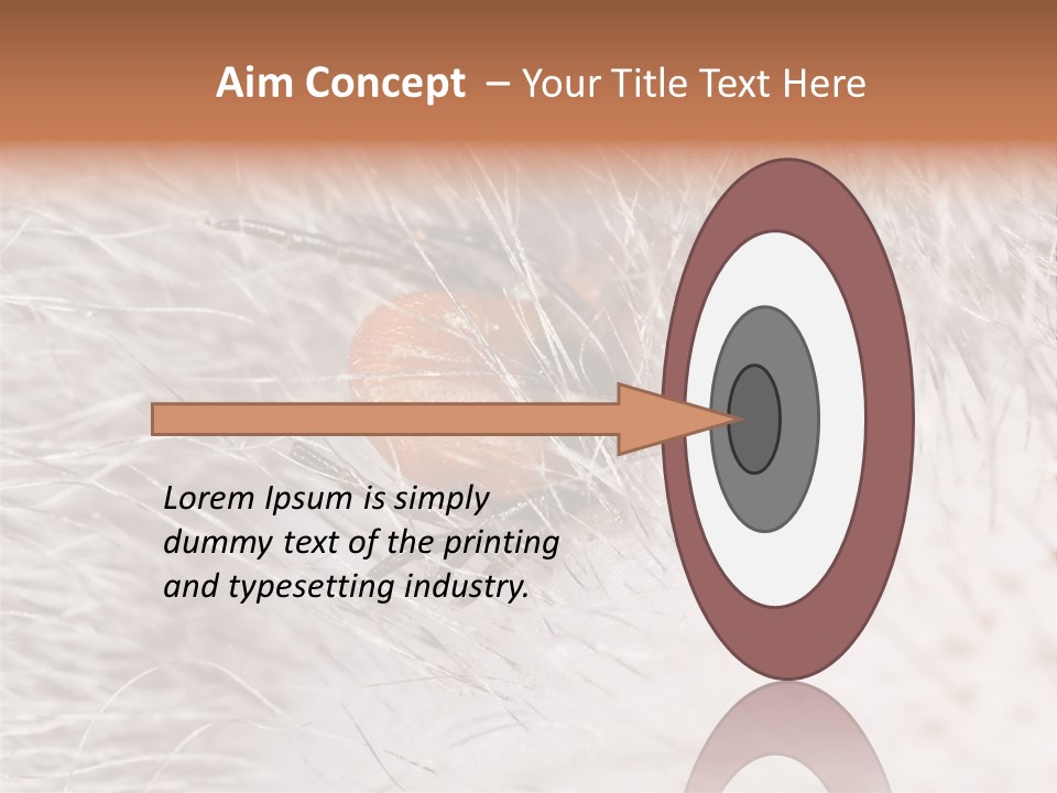 Hair Disease Carrier Brown PowerPoint Template