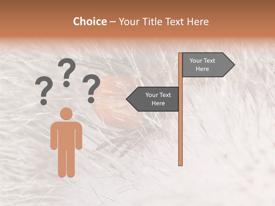 Hair Disease Carrier Brown PowerPoint Template