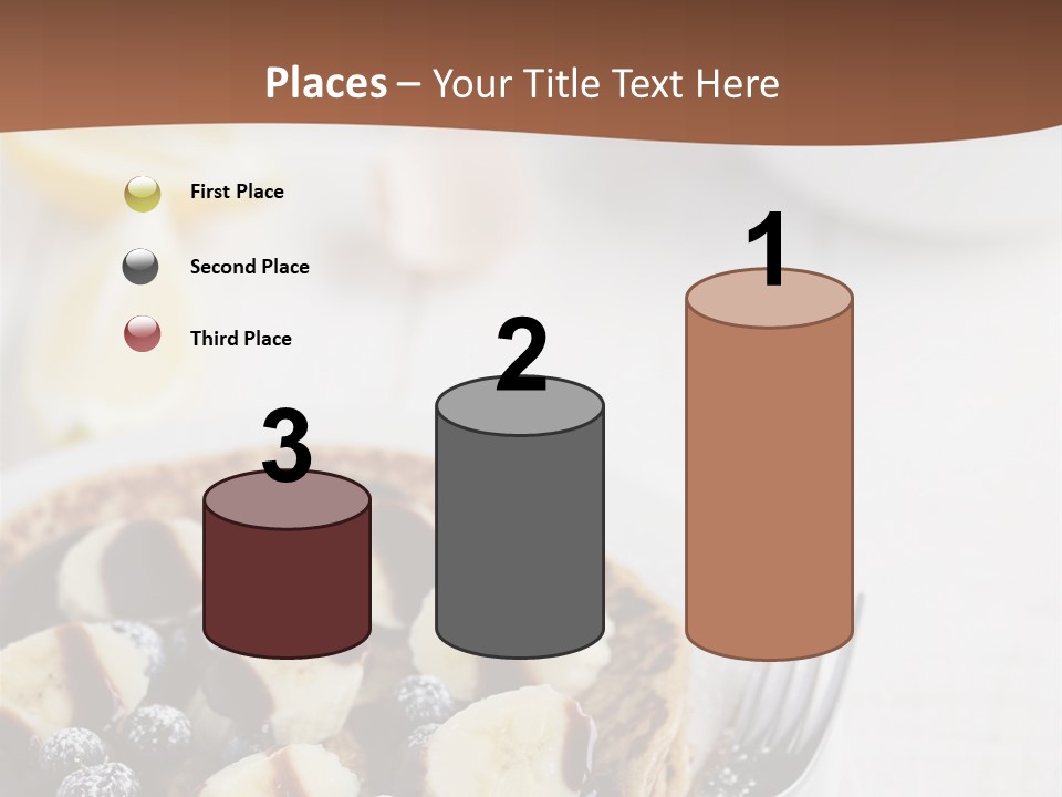 Baked Blueberry Close PowerPoint Template