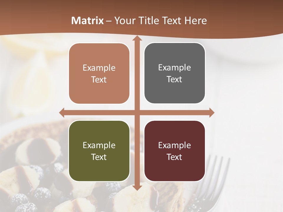 Baked Blueberry Close PowerPoint Template