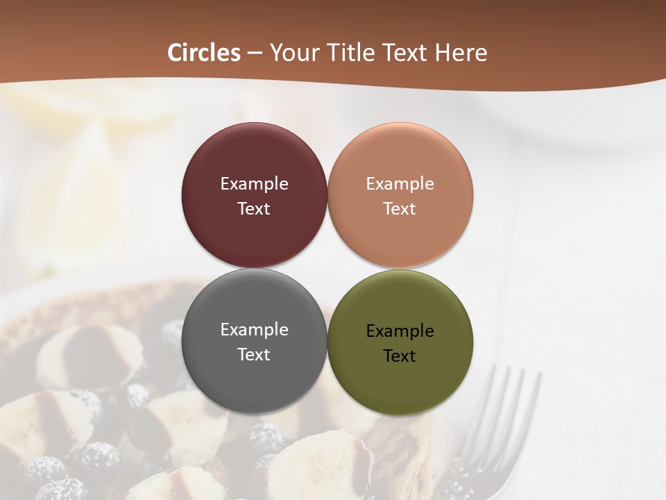 Baked Blueberry Close PowerPoint Template