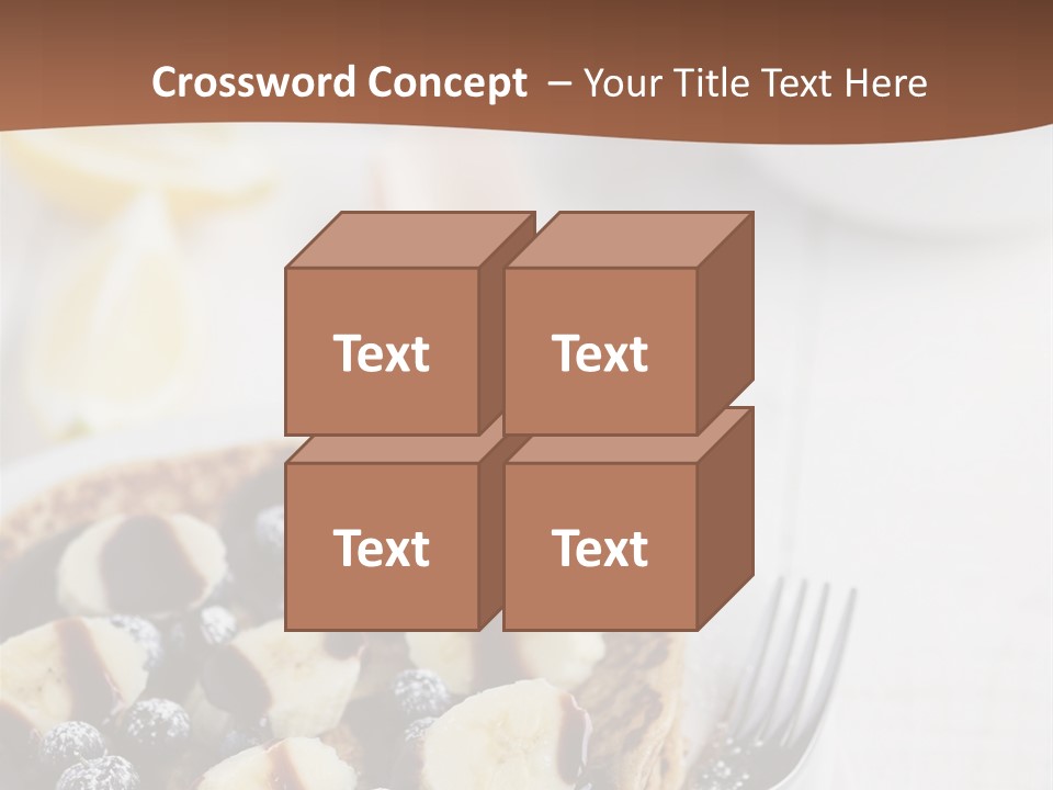 Baked Blueberry Close PowerPoint Template