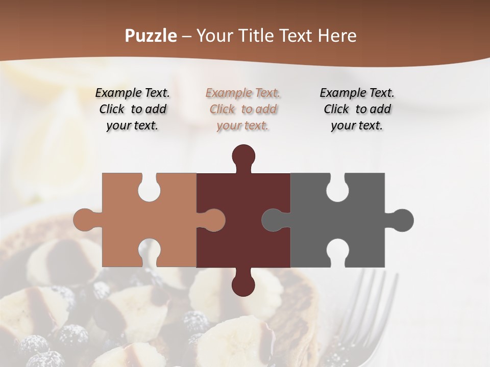 Baked Blueberry Close PowerPoint Template