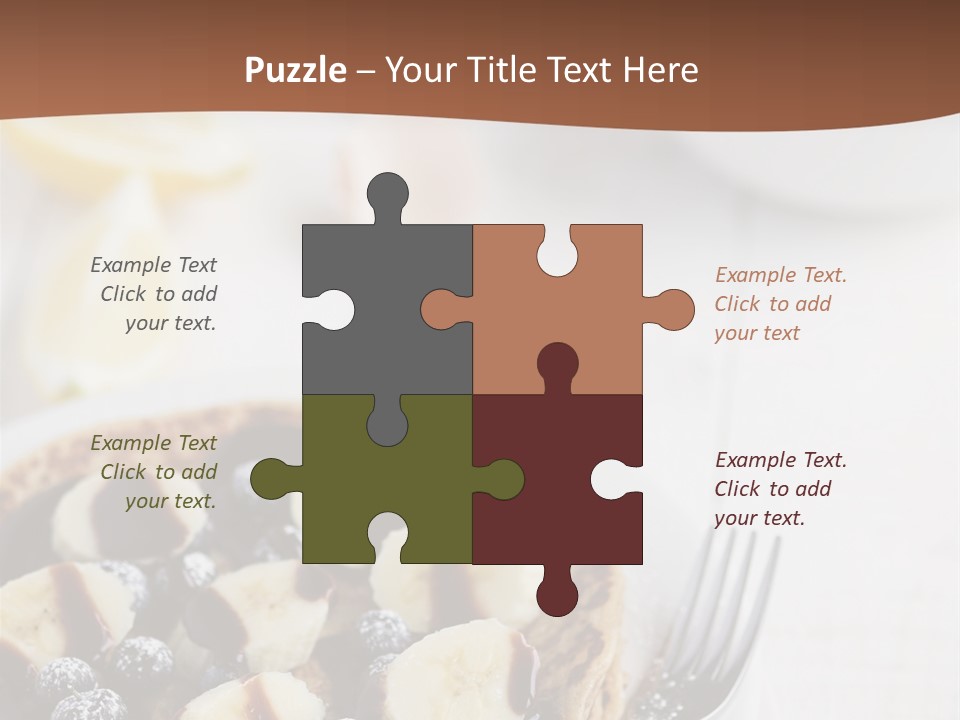 Baked Blueberry Close PowerPoint Template