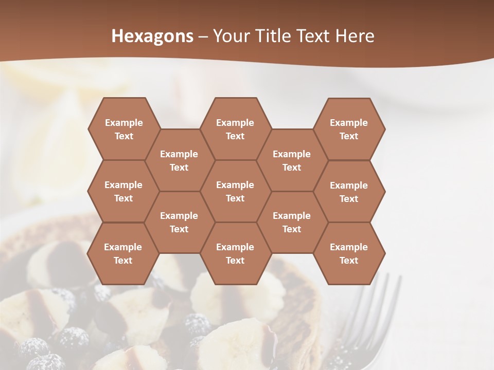 Baked Blueberry Close PowerPoint Template