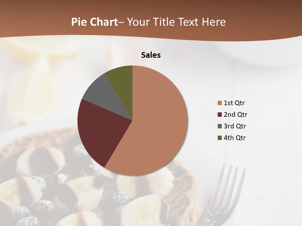 Baked Blueberry Close PowerPoint Template