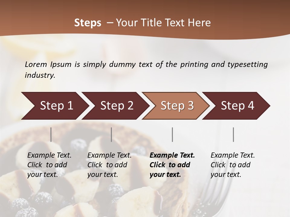 Baked Blueberry Close PowerPoint Template