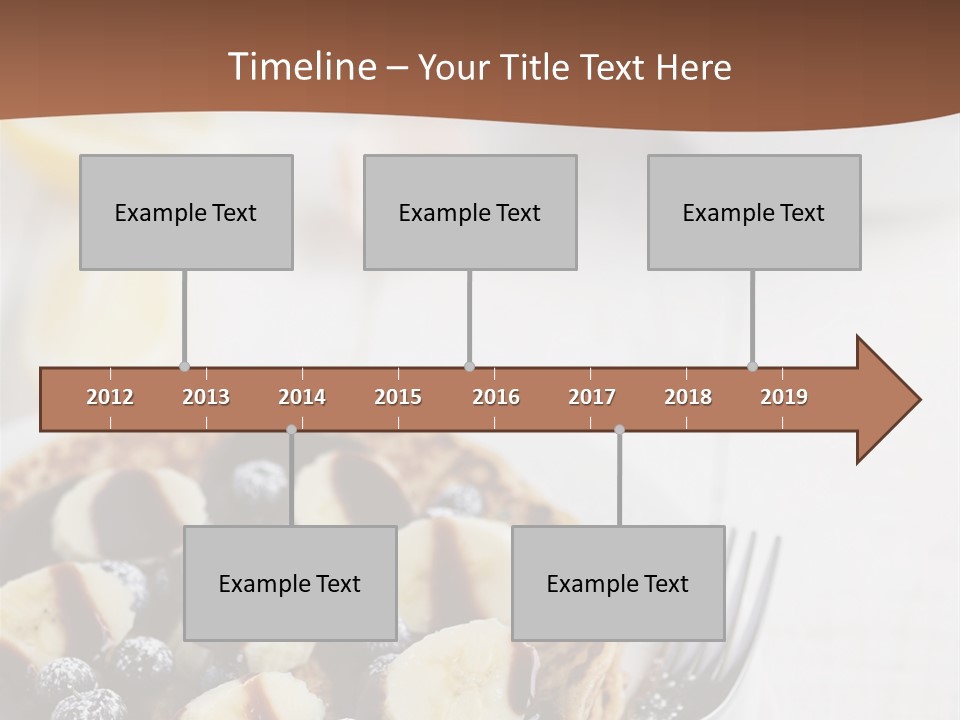 Baked Blueberry Close PowerPoint Template
