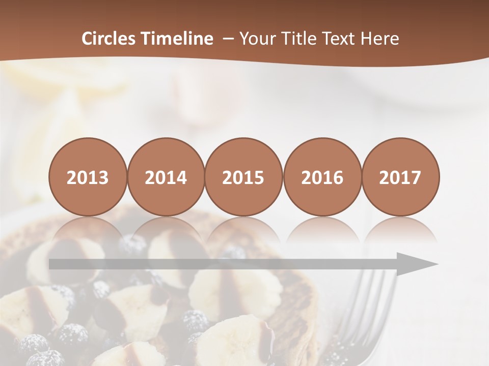 Baked Blueberry Close PowerPoint Template