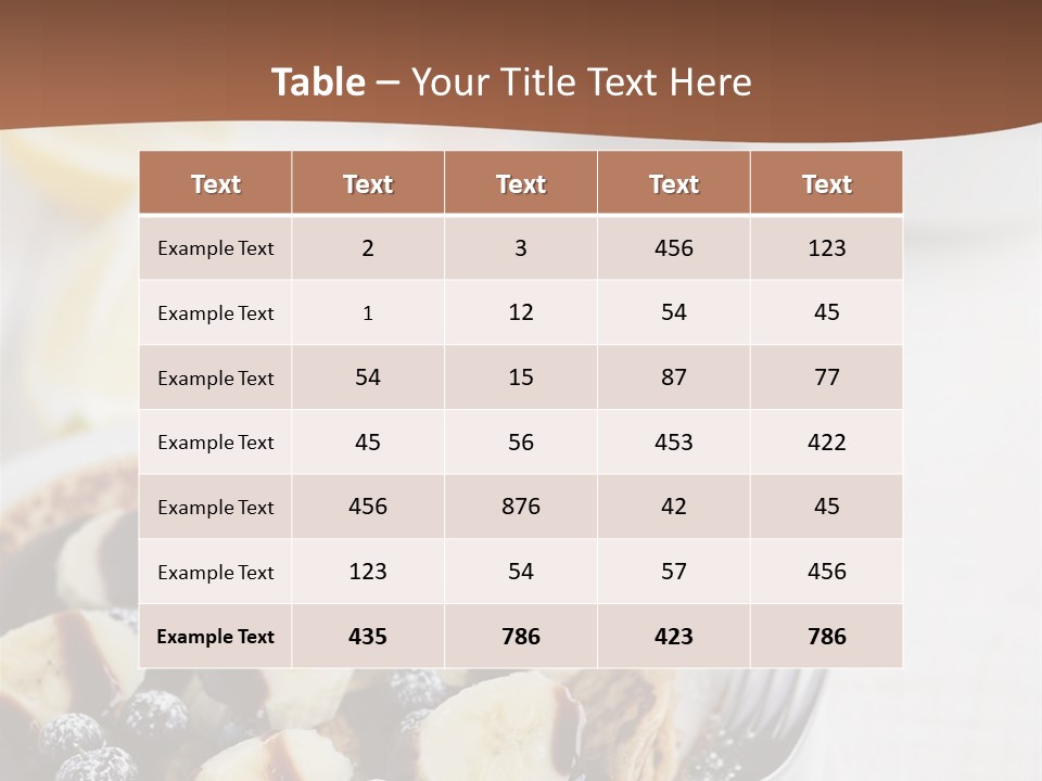 Baked Blueberry Close PowerPoint Template