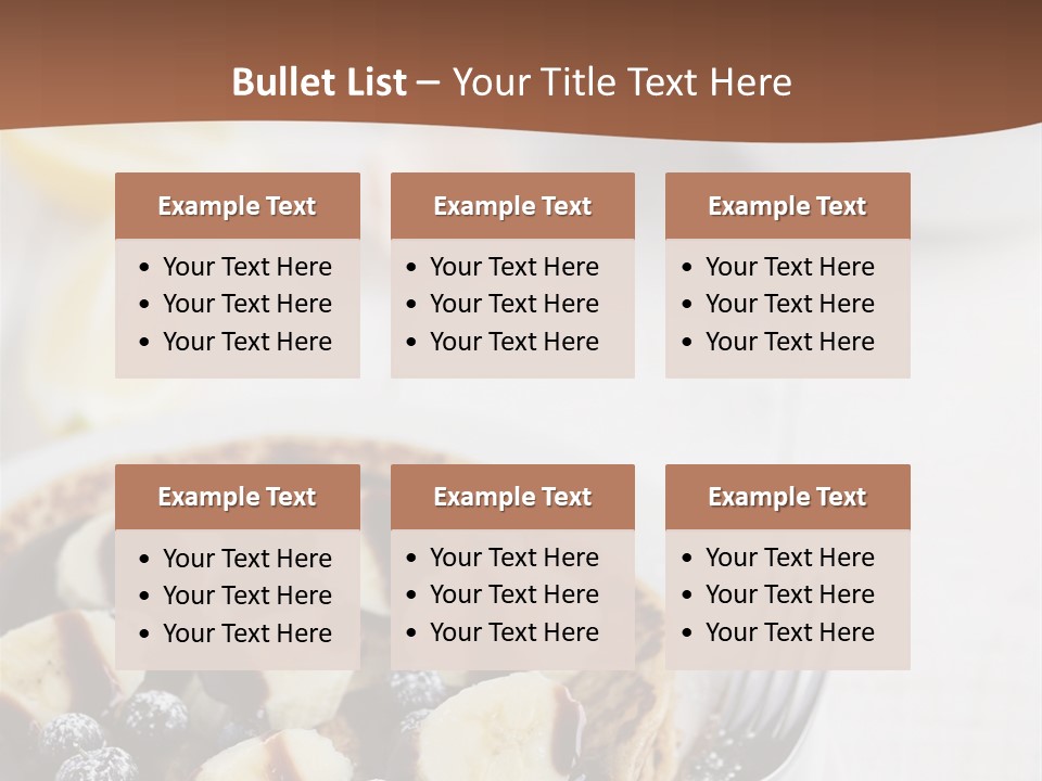 Baked Blueberry Close PowerPoint Template
