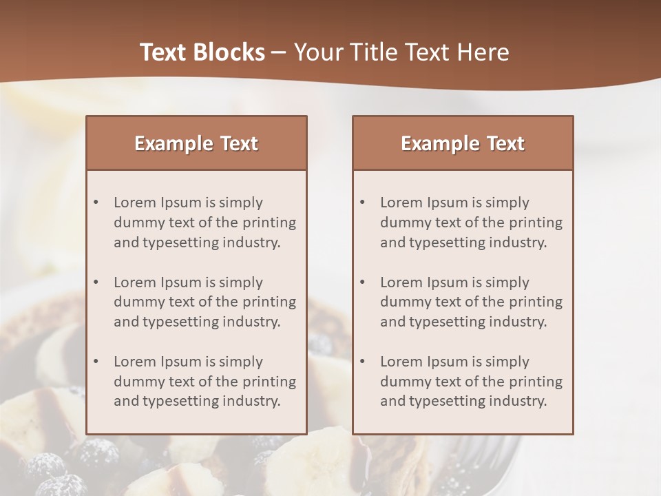 Baked Blueberry Close PowerPoint Template