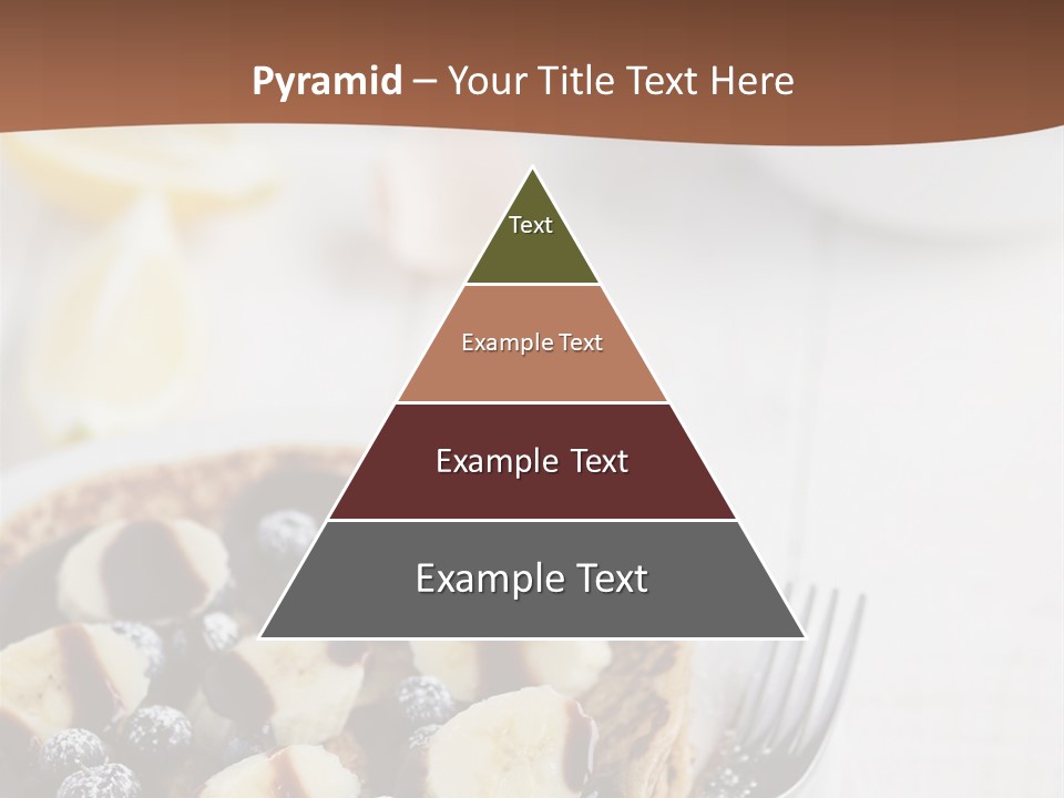 Baked Blueberry Close PowerPoint Template