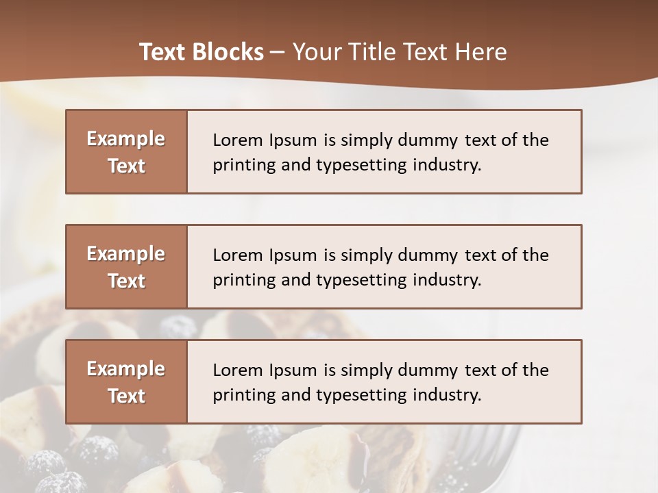 Baked Blueberry Close PowerPoint Template