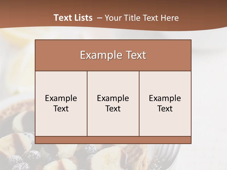Baked Blueberry Close PowerPoint Template