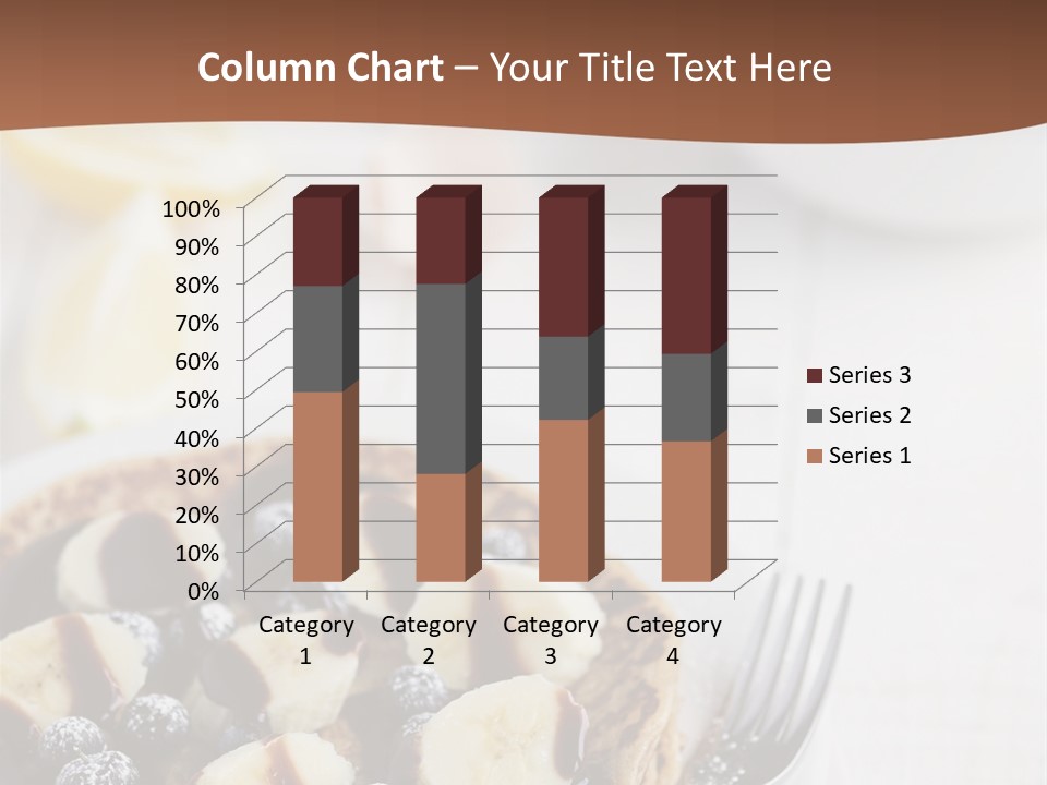 Baked Blueberry Close PowerPoint Template