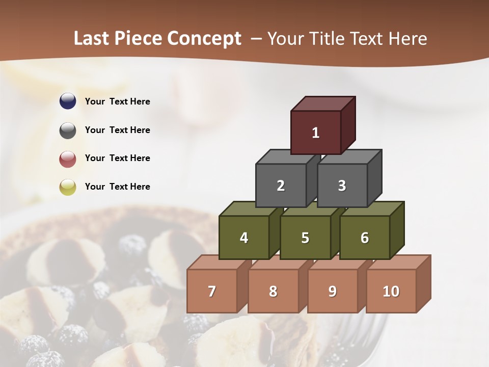 Baked Blueberry Close PowerPoint Template