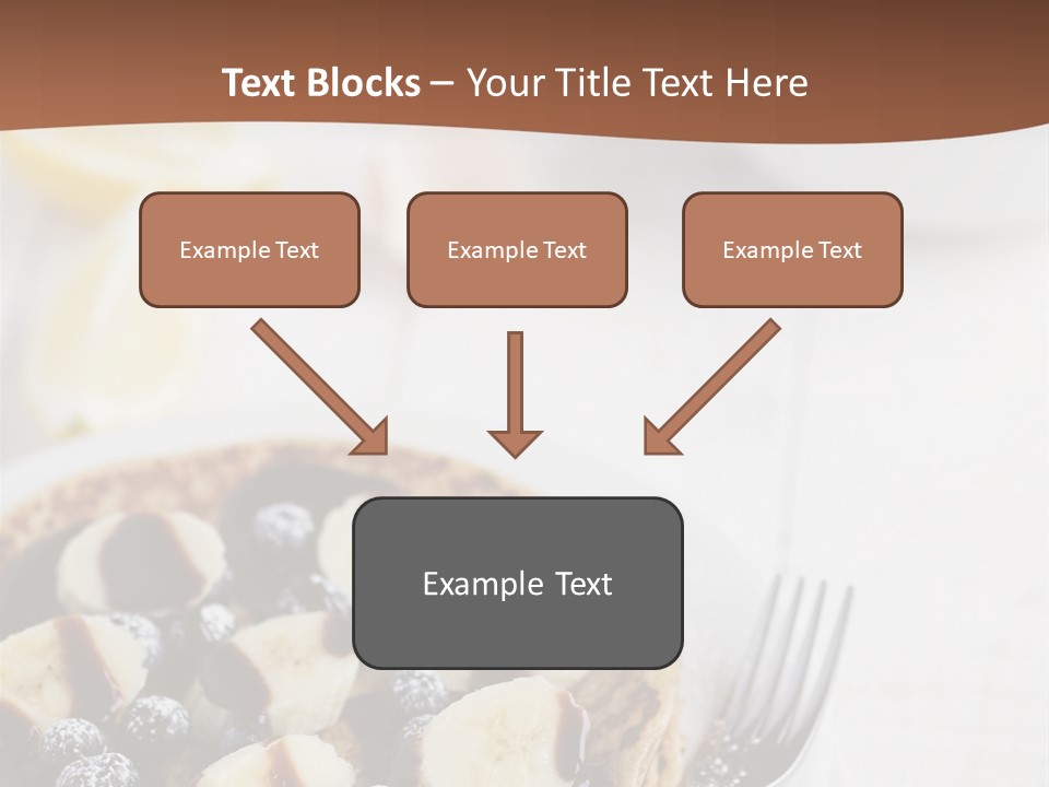 Baked Blueberry Close PowerPoint Template