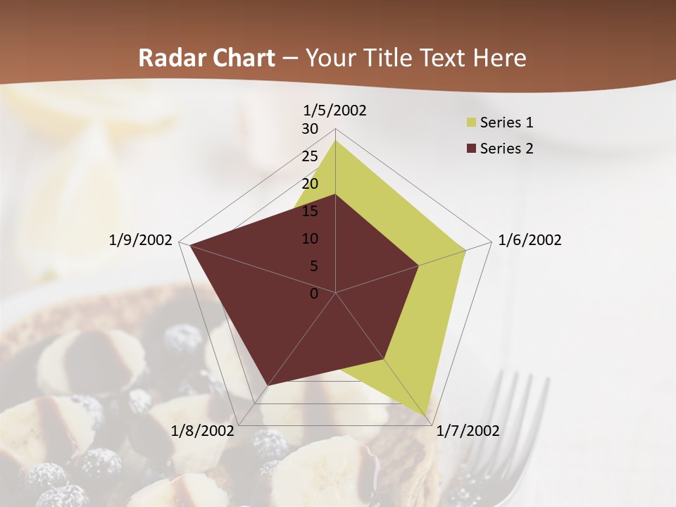 Baked Blueberry Close PowerPoint Template