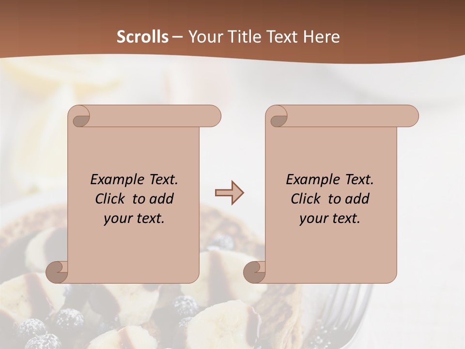 Baked Blueberry Close PowerPoint Template