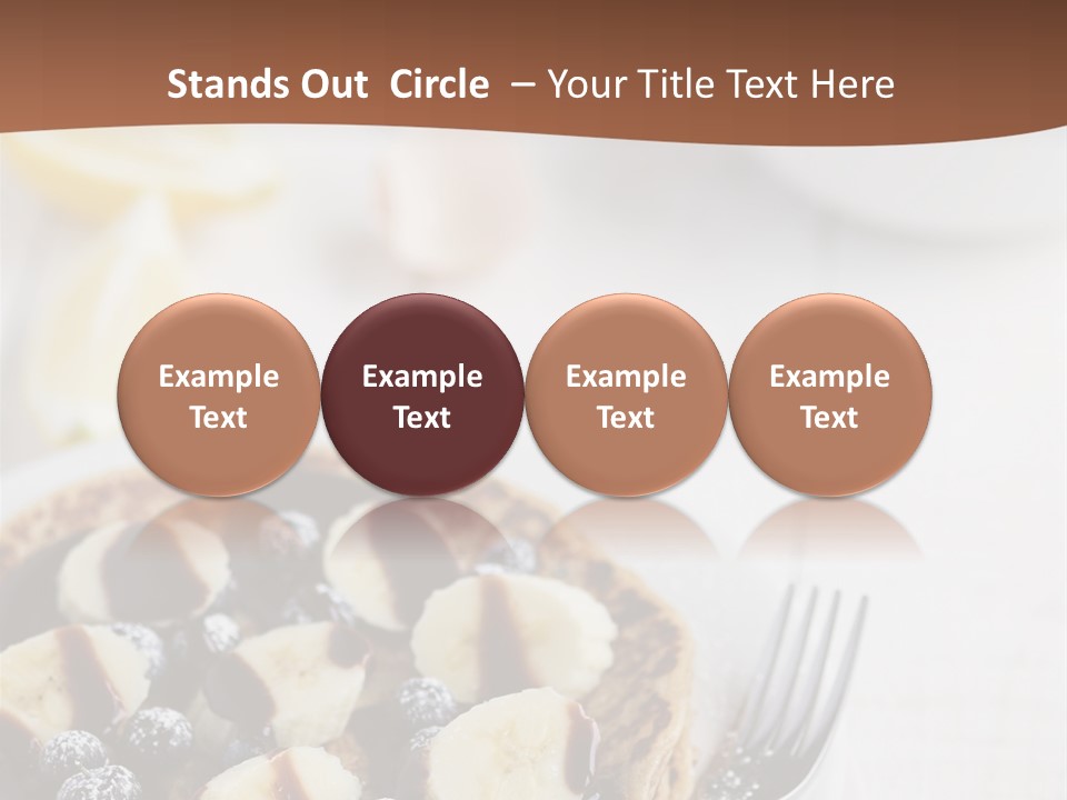 Baked Blueberry Close PowerPoint Template
