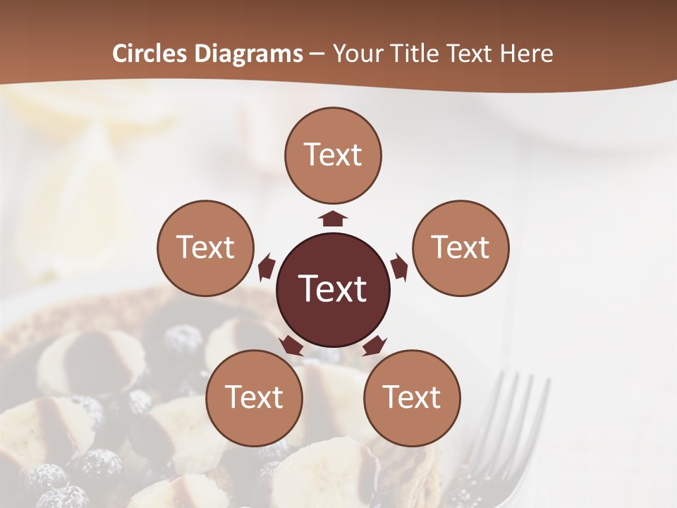 Baked Blueberry Close PowerPoint Template