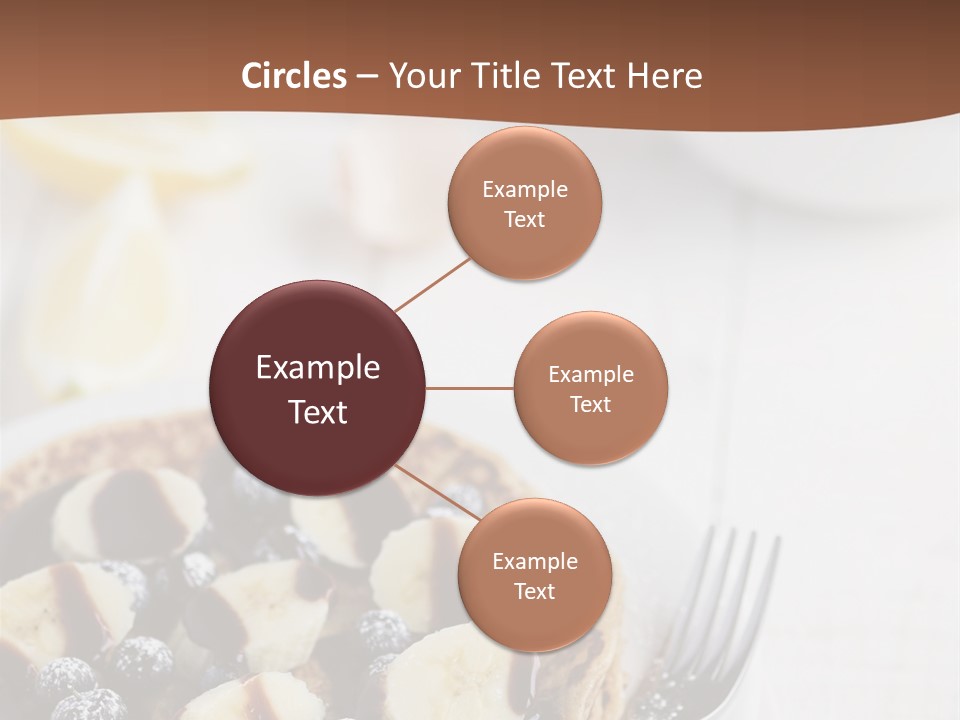 Baked Blueberry Close PowerPoint Template