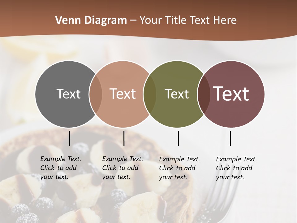 Baked Blueberry Close PowerPoint Template