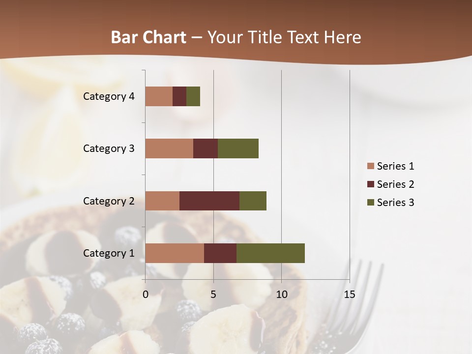 Baked Blueberry Close PowerPoint Template