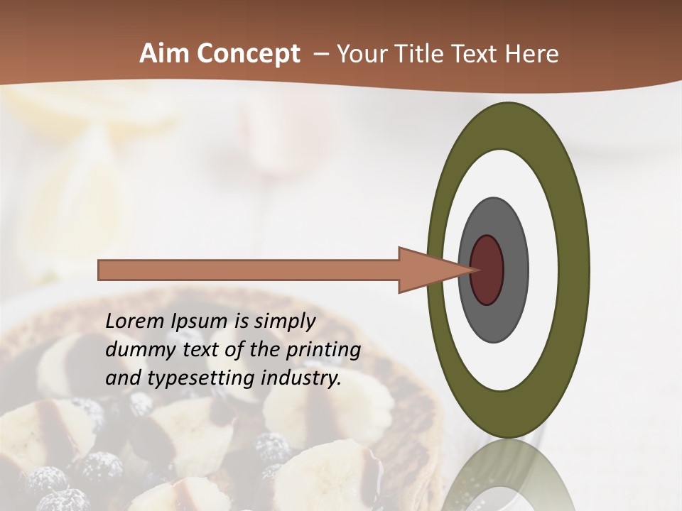 Baked Blueberry Close PowerPoint Template