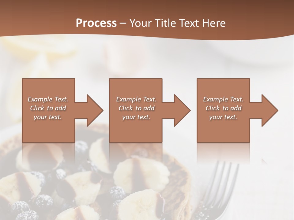 Baked Blueberry Close PowerPoint Template
