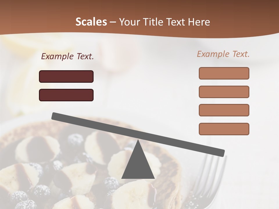 Baked Blueberry Close PowerPoint Template
