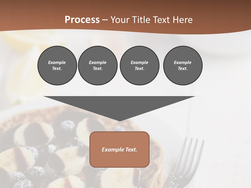 Baked Blueberry Close PowerPoint Template