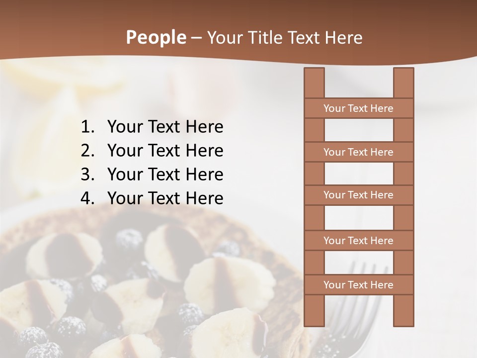 Baked Blueberry Close PowerPoint Template