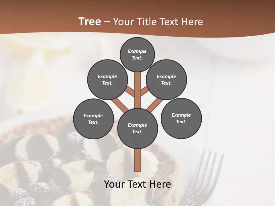 Baked Blueberry Close PowerPoint Template